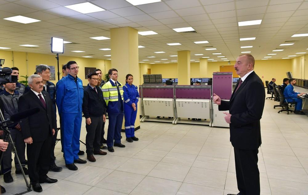 Ilham Aliyev attends inauguration of SOCAR carbamide plant (PHOTO)