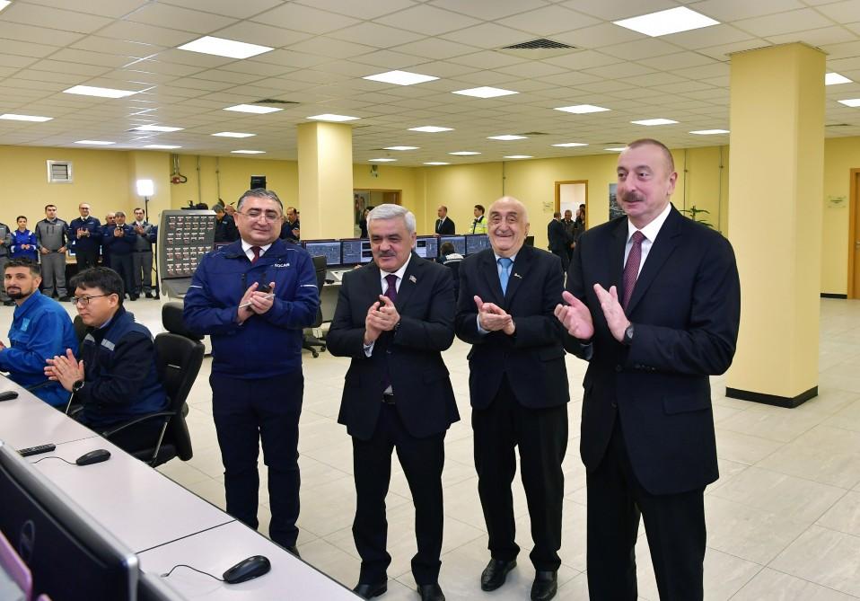 Ilham Aliyev attends inauguration of SOCAR carbamide plant (PHOTO)