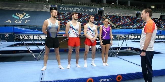 Preparations of Azerbaijani gymnasts for World Cup actively continue (PHOTO)