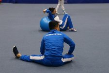 Preparations of Azerbaijani gymnasts for World Cup actively continue (PHOTO)