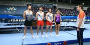 Preparations of Azerbaijani gymnasts for World Cup actively continue (PHOTO)
