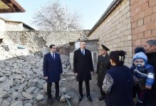 President Ilham Aliyev visited quake-hit Shamakhi (PHOTO)