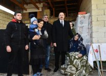 President Ilham Aliyev visited quake-hit Shamakhi (PHOTO)