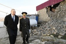 President Ilham Aliyev visited quake-hit Shamakhi (PHOTO)