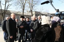 President Ilham Aliyev visited quake-hit Shamakhi (PHOTO)