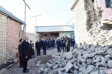 President Ilham Aliyev visited quake-hit Shamakhi (PHOTO)