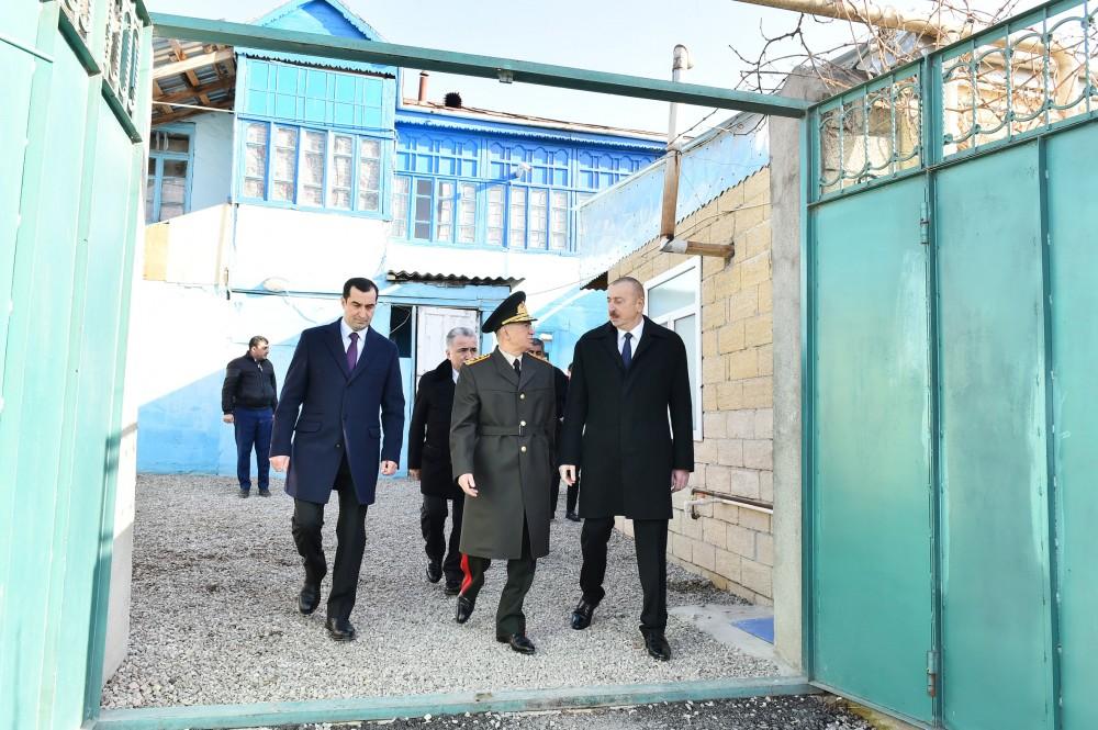 President Ilham Aliyev visited quake-hit Shamakhi (PHOTO)