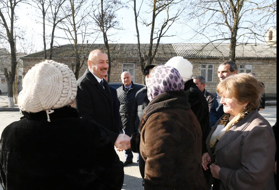 President Ilham Aliyev visited quake-hit Shamakhi (PHOTO)