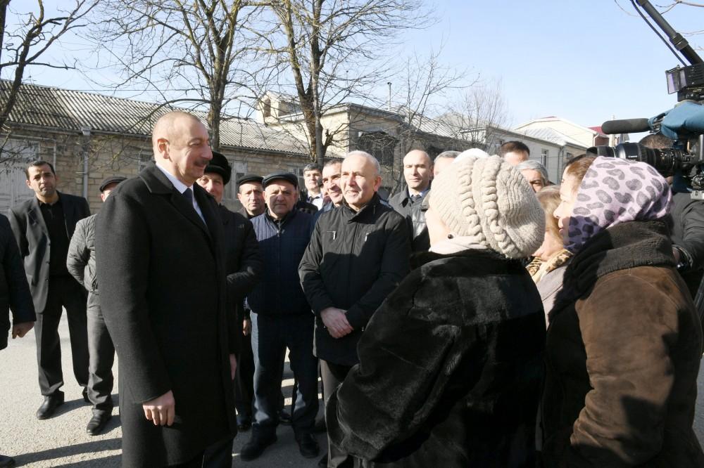 President Ilham Aliyev visited quake-hit Shamakhi (PHOTO)