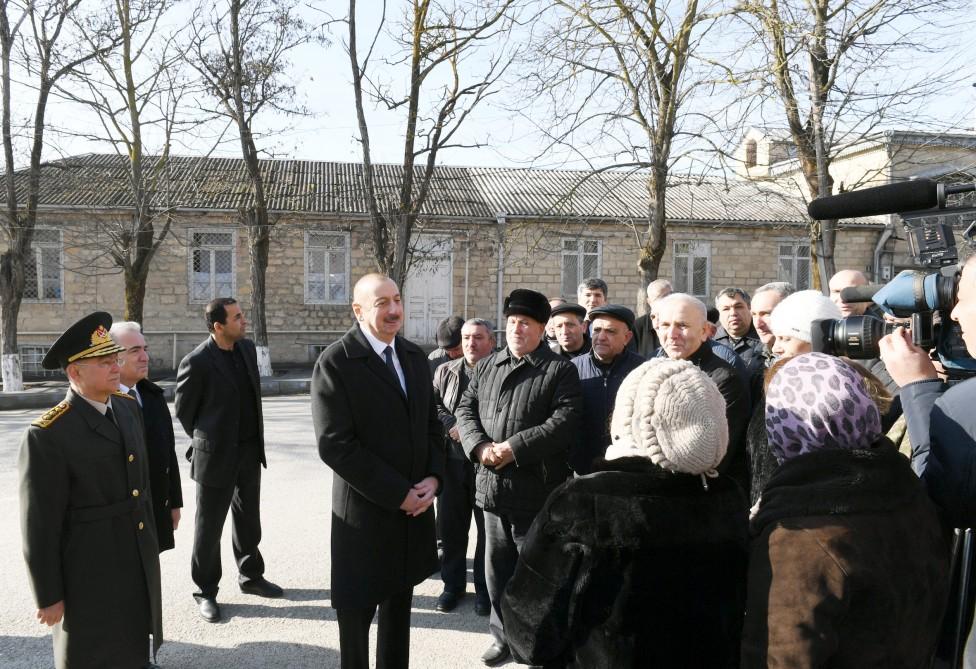 President Ilham Aliyev visited quake-hit Shamakhi (PHOTO)
