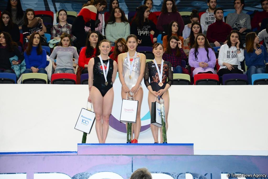 Winners of individual trampoline program as part of World Cup awarded in Baku (PHOTO)