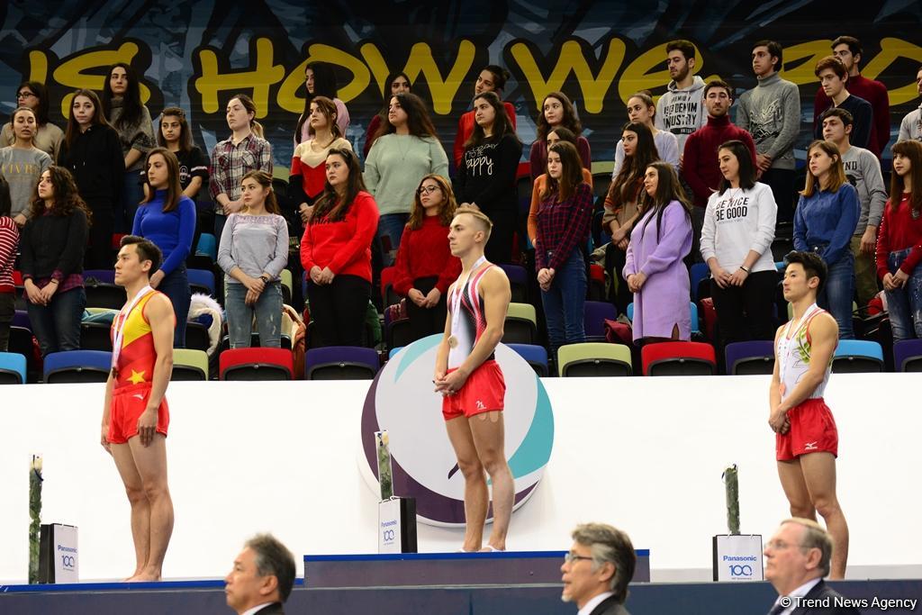 Winners of individual trampoline program as part of World Cup awarded in Baku (PHOTO)