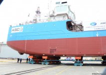 New oil tanker launched in Azerbaijan (PHOTO)