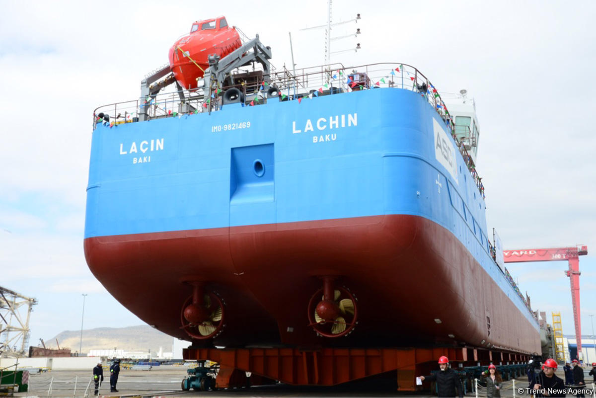 New oil tanker launched in Azerbaijan (PHOTO)