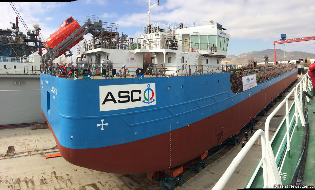 New oil tanker launched in Azerbaijan (PHOTO)