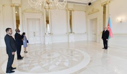 Azerbaijani president receives credentials of incoming ambassadors of Venezuela, Rwanda, Thailand (PHOTO)