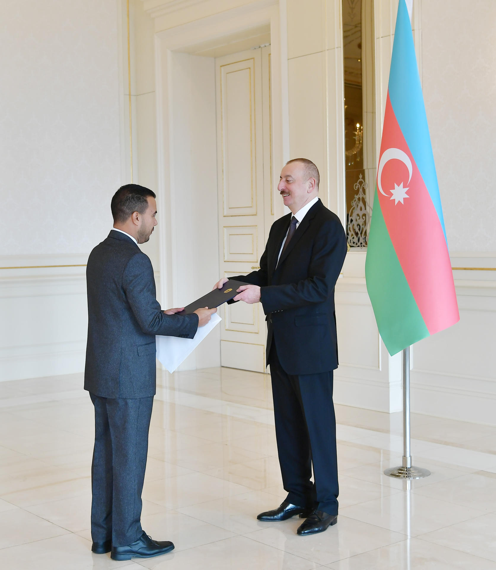 Azerbaijani president receives credentials of incoming ambassadors of Venezuela, Rwanda, Thailand (PHOTO)