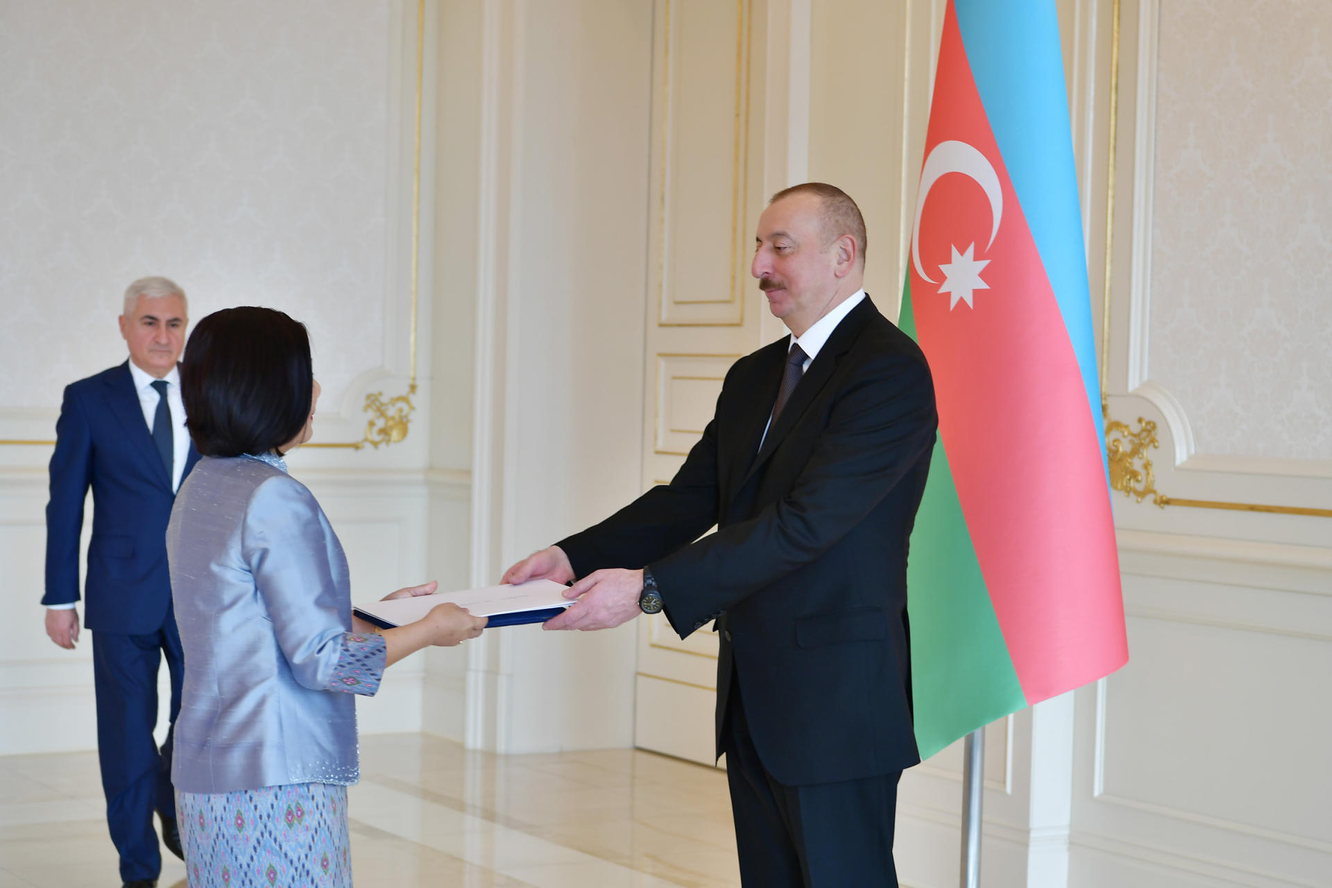 Azerbaijani president receives credentials of incoming ambassadors of Venezuela, Rwanda, Thailand (PHOTO)