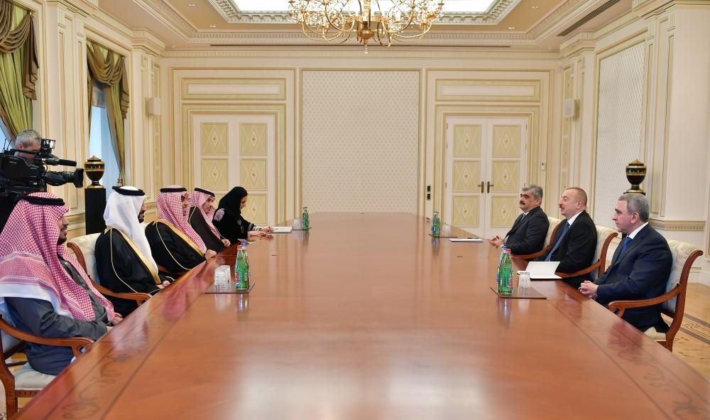 President Ilham Aliyev receives delegation from Saudi Arabia
