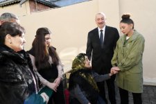 Azerbaijani president, first lady arrive in Shamakhi district for visit (PHOTO)