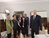 Azerbaijani president, first lady arrive in Shamakhi district for visit (PHOTO)