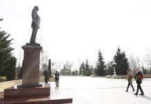 Azerbaijani president, first lady arrive in Shamakhi district for visit (PHOTO)