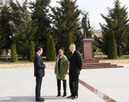 Azerbaijani president, first lady arrive in Shamakhi district for visit (PHOTO)