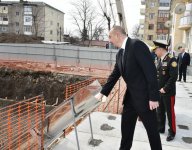 Azerbaijani president, first lady arrive in Shamakhi district for visit (PHOTO)