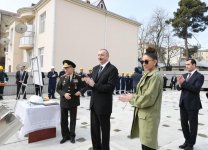Azerbaijani president, first lady arrive in Shamakhi district for visit (PHOTO)