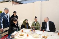 Azerbaijani president, first lady arrive in Shamakhi district for visit (PHOTO)