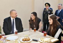 Azerbaijani president, first lady arrive in Shamakhi district for visit (PHOTO)