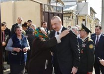Azerbaijani president, first lady arrive in Shamakhi district for visit (PHOTO)