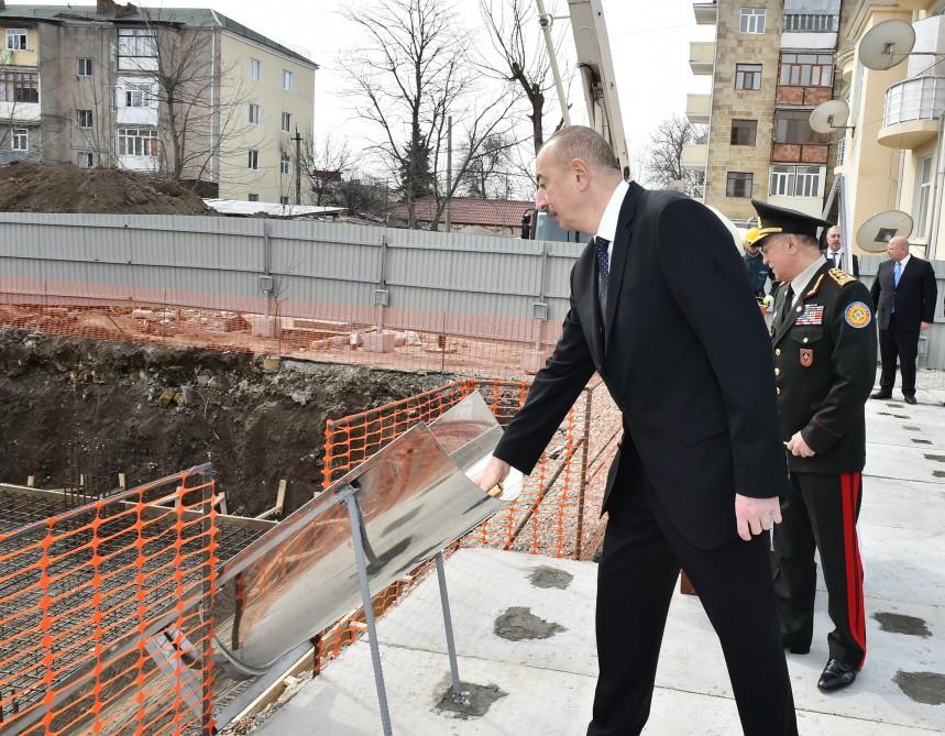 Azerbaijani president, first lady arrive in Shamakhi district for visit (PHOTO)