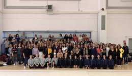 Azerbaijani, Italian rhythmic gymnastics teams take part in friendly competition (PHOTO)