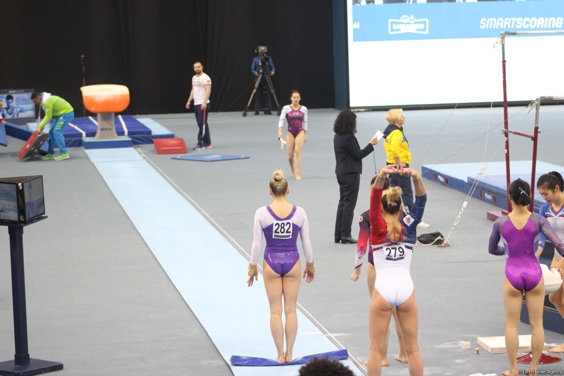 First day of FIG Artistic Gymnastics Individual Apparatus World Cup kicks off in Baku (PHOTO)