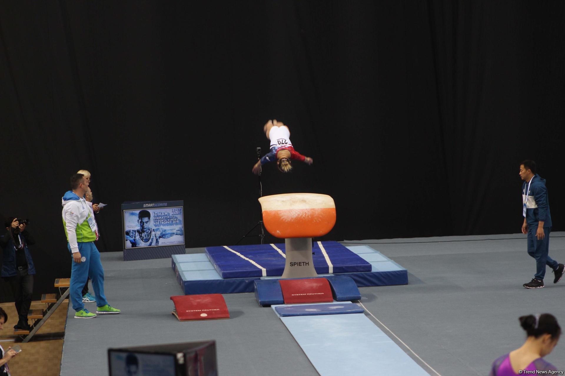 First day of FIG Artistic Gymnastics Individual Apparatus World Cup kicks off in Baku (PHOTO)