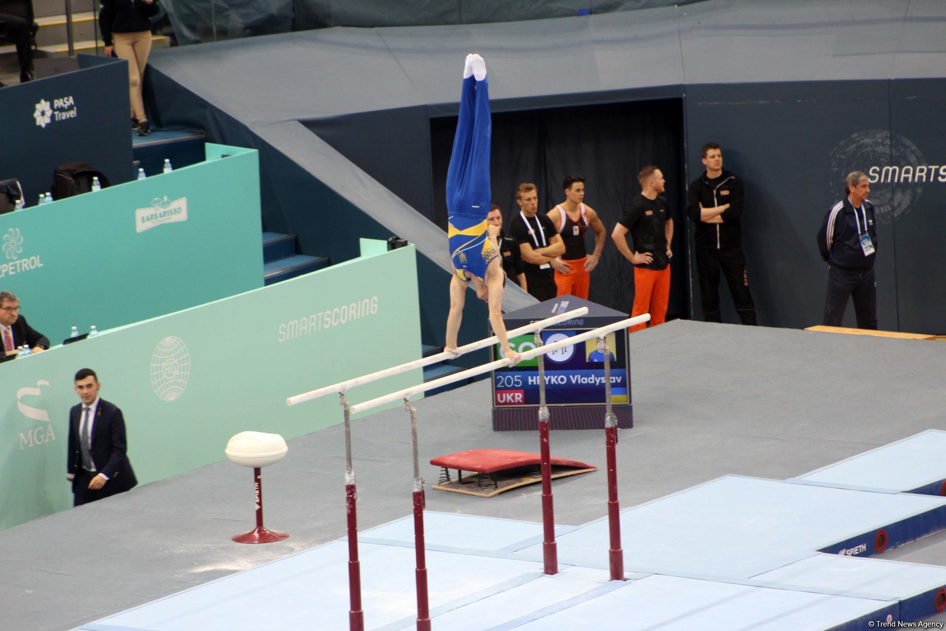 First day of FIG Artistic Gymnastics Individual Apparatus World Cup kicks off in Baku (PHOTO)