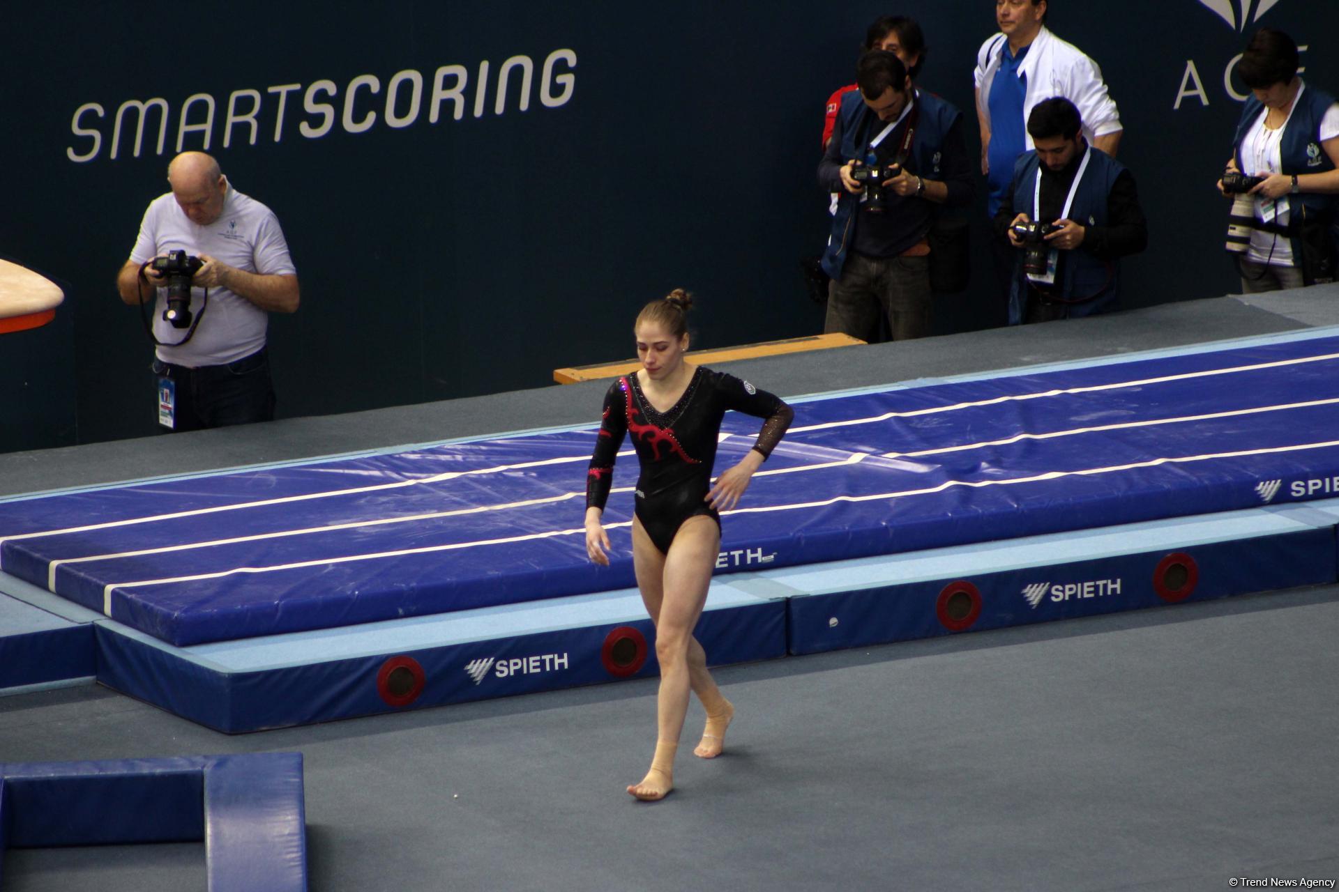 First day of FIG Artistic Gymnastics Individual Apparatus World Cup kicks off in Baku (PHOTO)