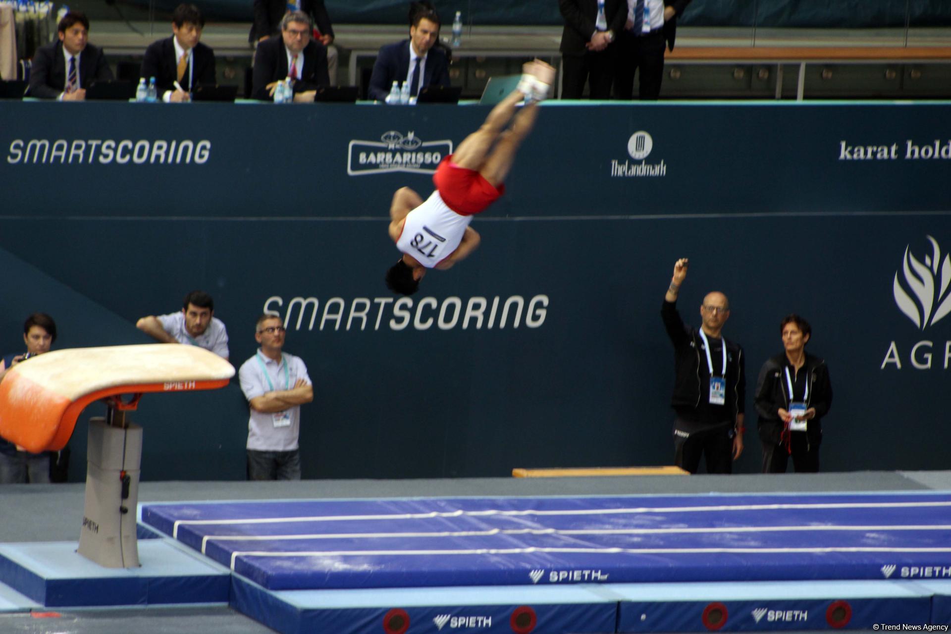 Last day of FIG Artistic Gymnastics World Cup kicks off in Baku (PHOTO)