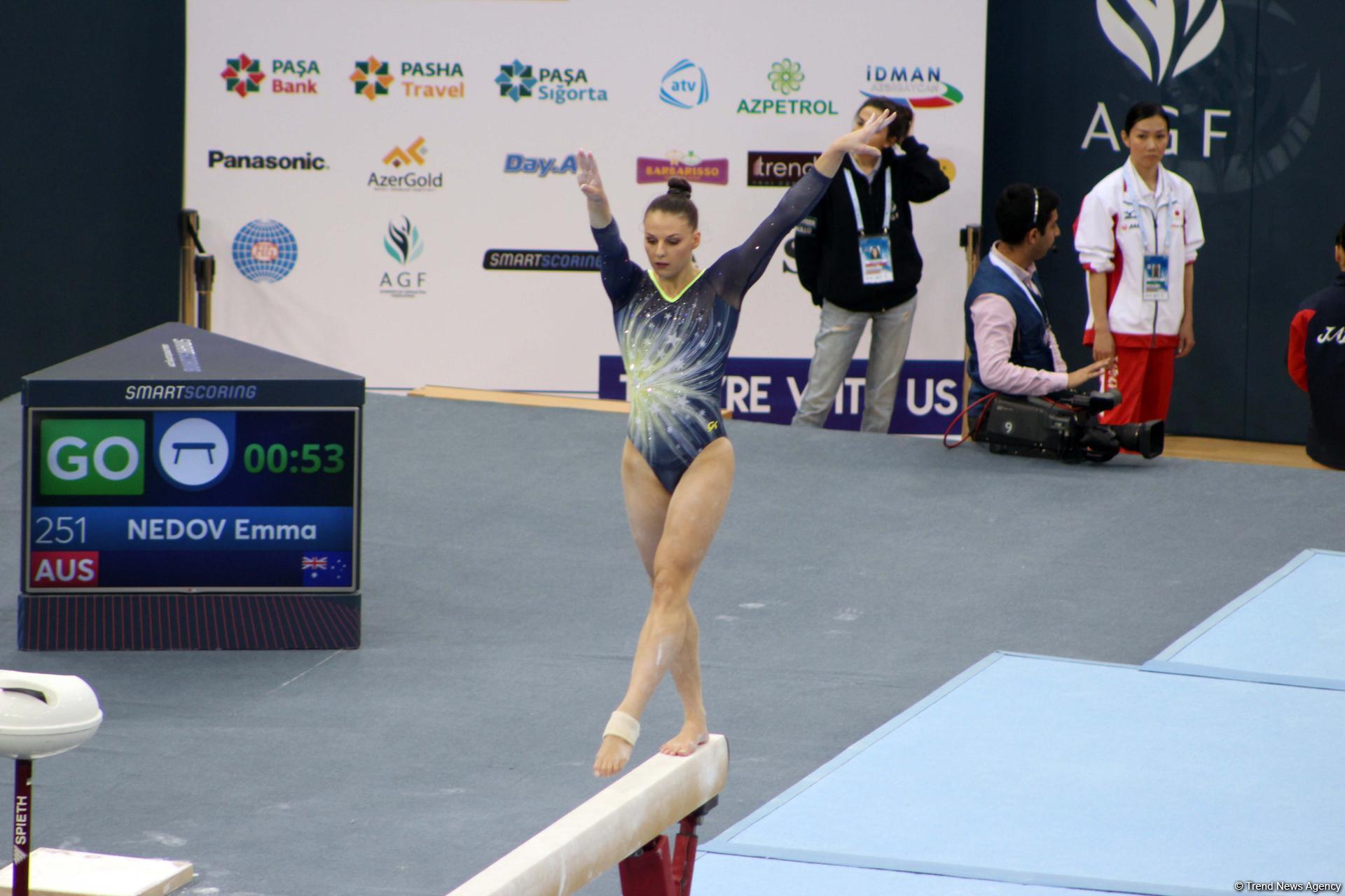 Last day of FIG Artistic Gymnastics World Cup kicks off in Baku (PHOTO)