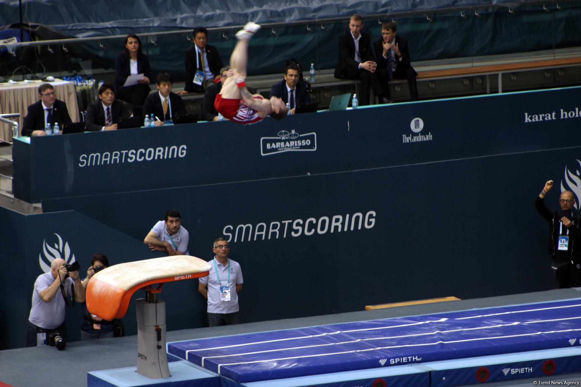 Last day of FIG Artistic Gymnastics World Cup kicks off in Baku (PHOTO)