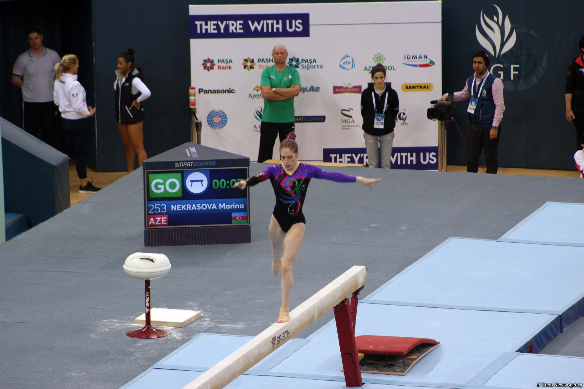 Last day of FIG Artistic Gymnastics World Cup kicks off in Baku (PHOTO)
