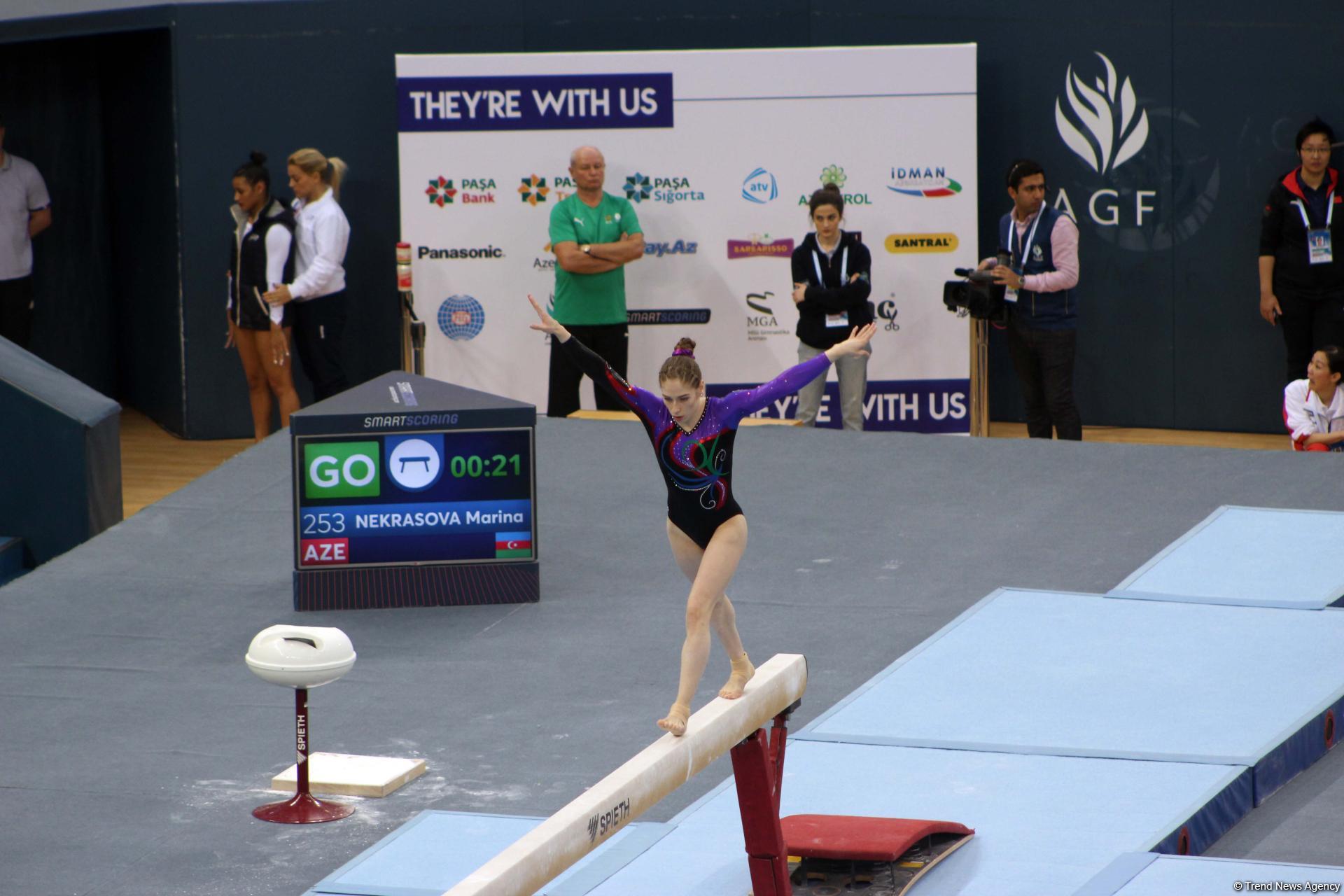 Last day of FIG Artistic Gymnastics World Cup kicks off in Baku (PHOTO)