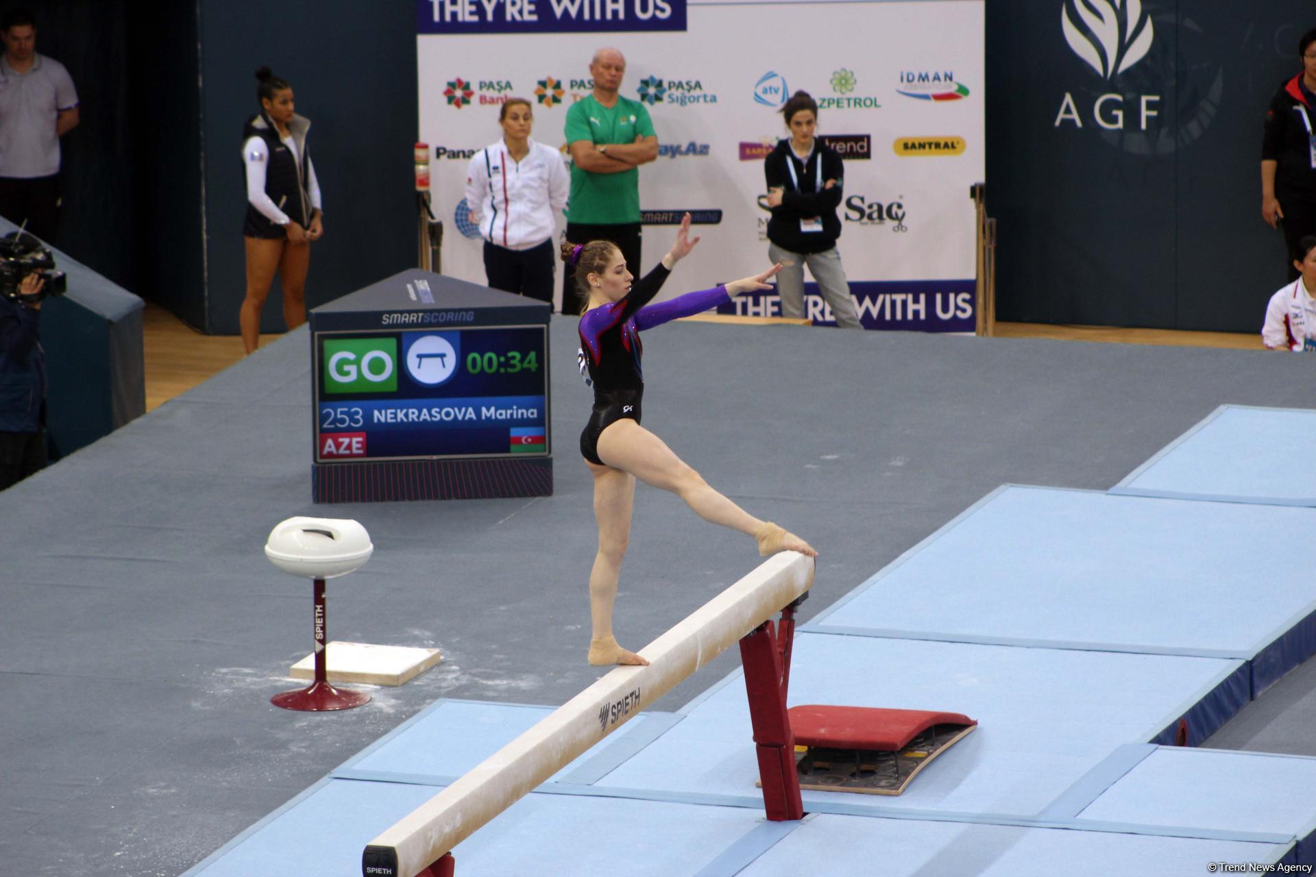 Last day of FIG Artistic Gymnastics World Cup kicks off in Baku (PHOTO)