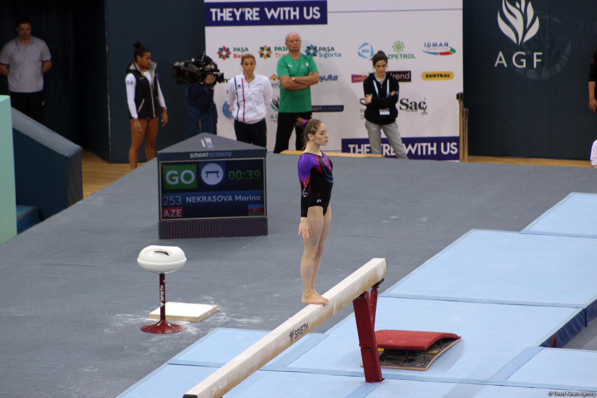 Last day of FIG Artistic Gymnastics World Cup kicks off in Baku (PHOTO)