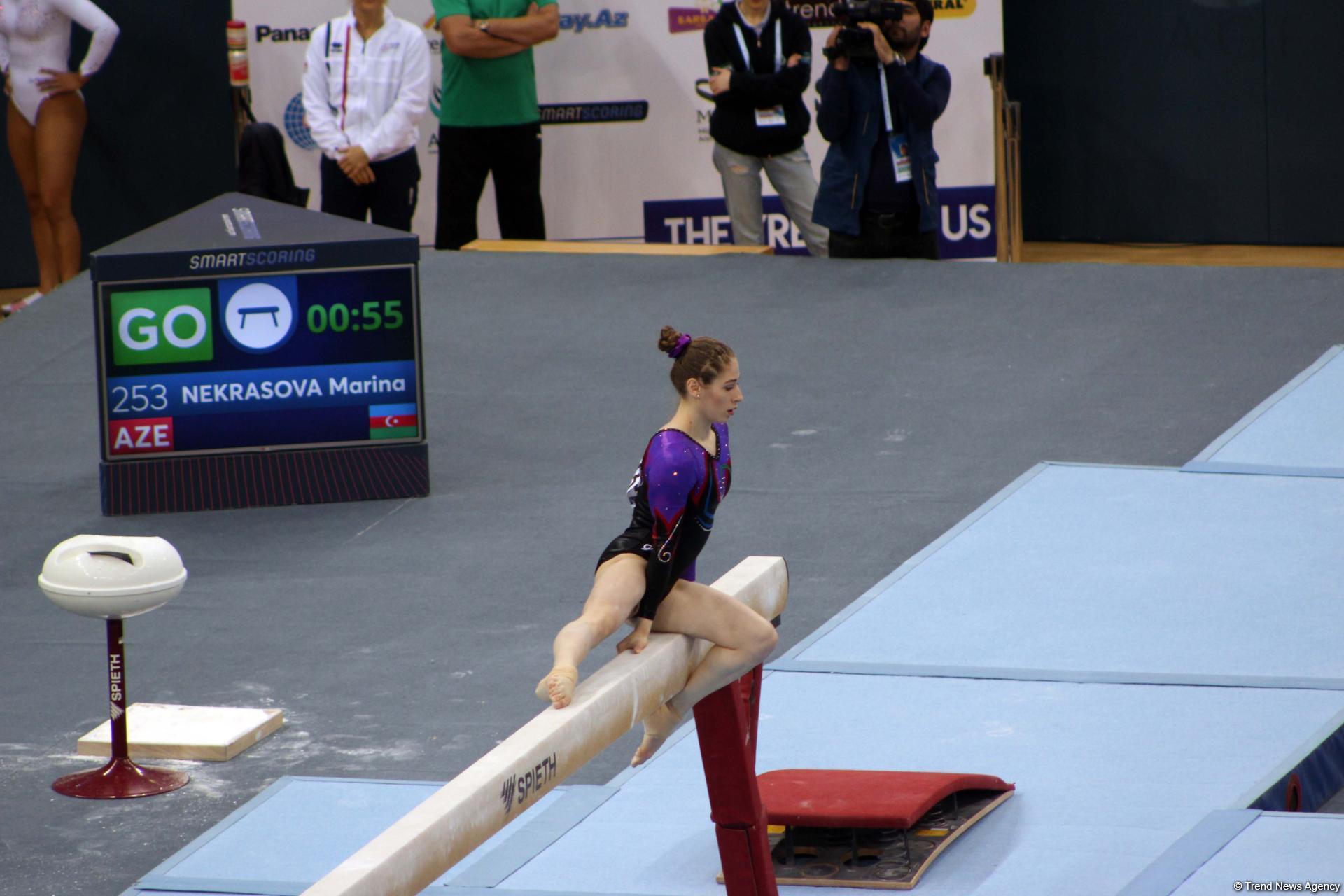 Last day of FIG Artistic Gymnastics World Cup kicks off in Baku (PHOTO)