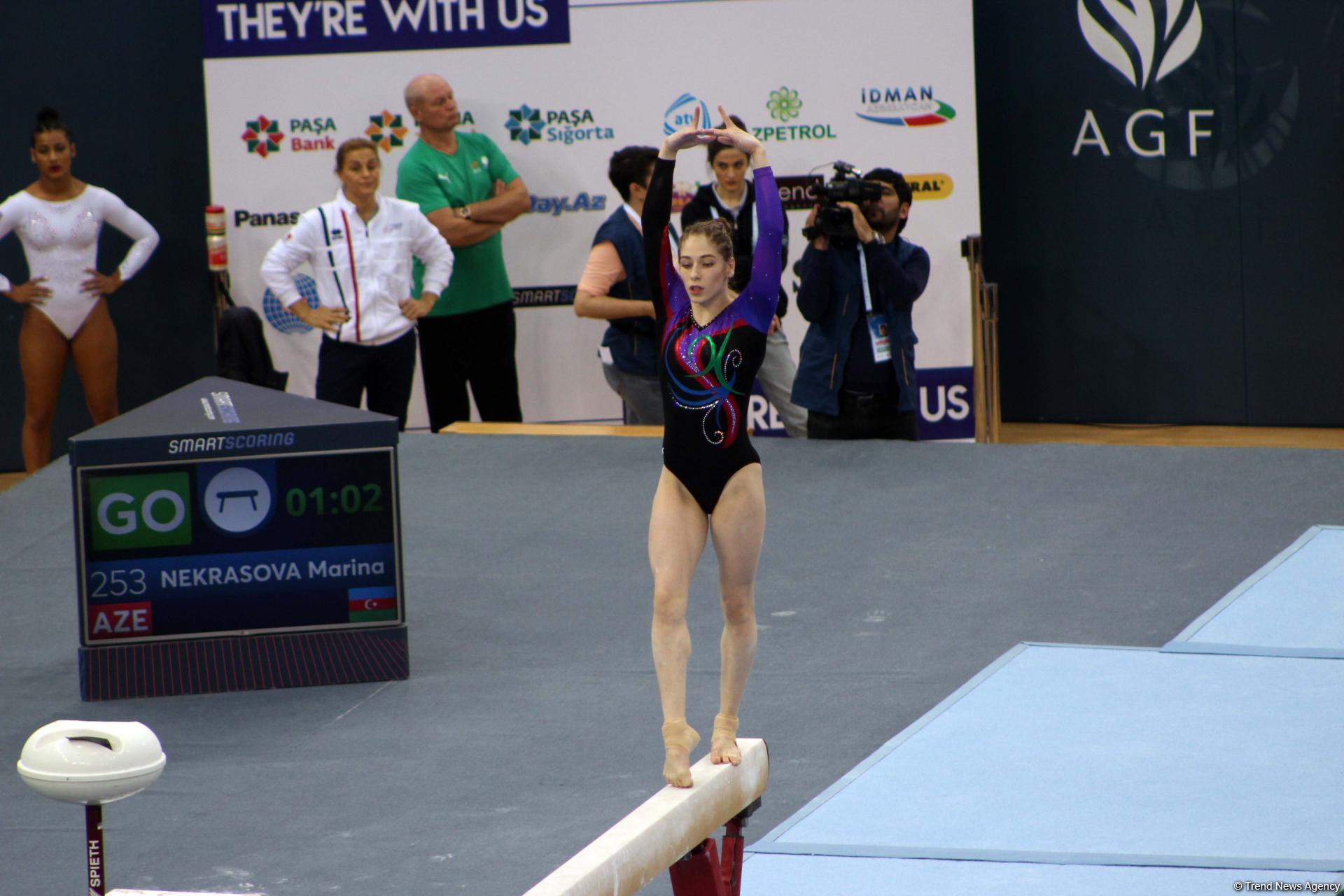 Last day of FIG Artistic Gymnastics World Cup kicks off in Baku (PHOTO)