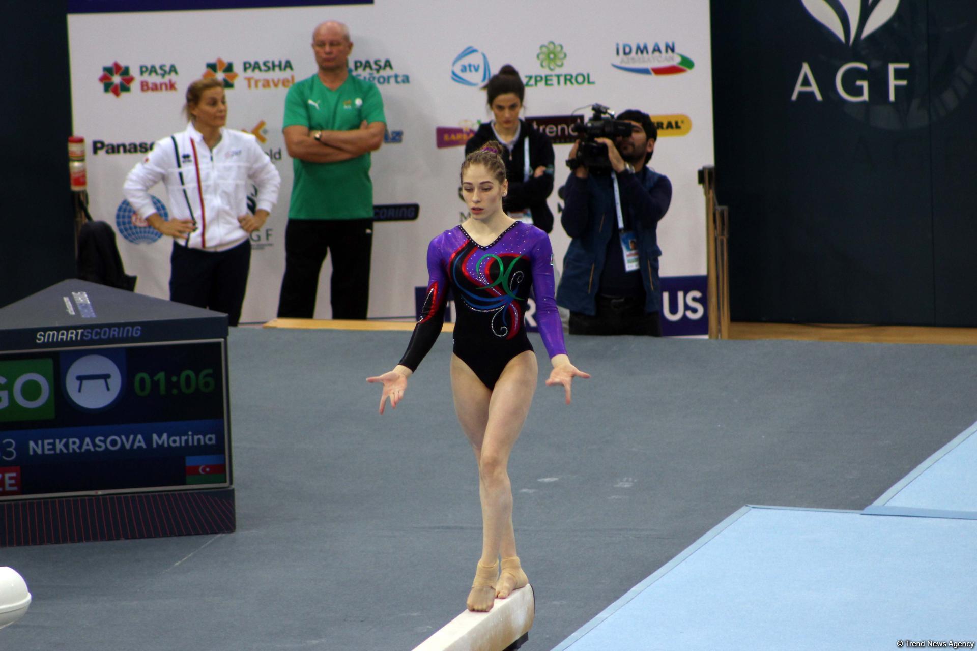 Last day of FIG Artistic Gymnastics World Cup kicks off in Baku (PHOTO)
