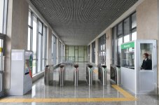 President Ilham Aliyev views conditions created at Bakmil station of Baku Metro after major overhaul (PHOTO)