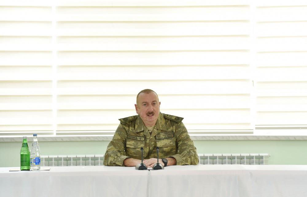 President Ilham Aliyev visits military unit of Special Forces of Defense Ministry (PHOTO)